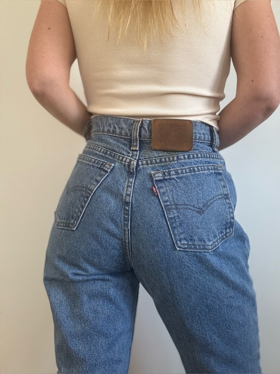 Levi's Denim - Vintage Levi’s 531 mid blue high waist long inseam 90s